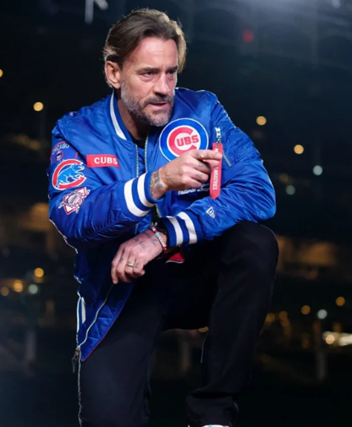 Chicago Cubs Blue CM Punk Jacket