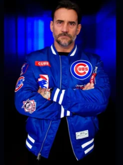 Chicago Cubs CM Punk Blue Jacket