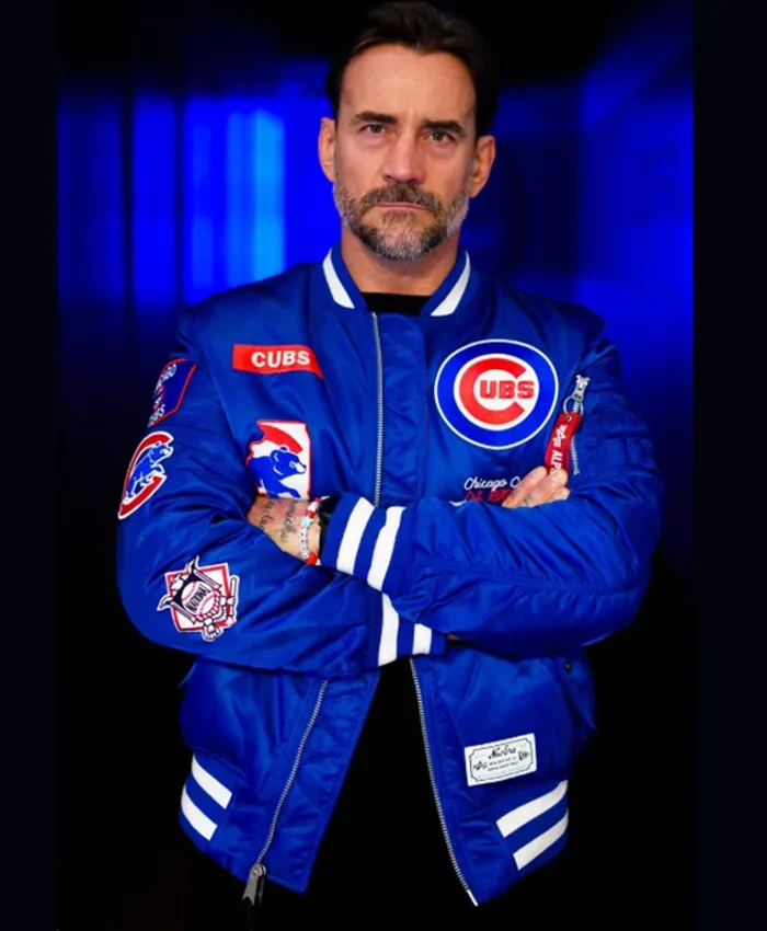 Chicago Cubs CM Punk Blue Jacket