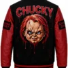 Chucky Halloween Varsity Bomber Jacket