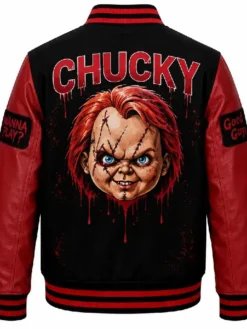 Chucky Halloween Varsity Bomber Jacket