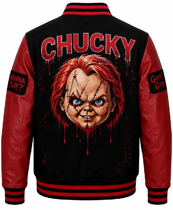 Chucky Halloween Varsity Bomber Jacket