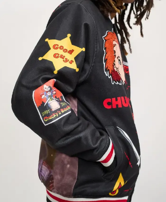 Chucky Halloween Wool Varsity Jacket