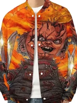 Chucky Varsity Bomber Wool Jacket