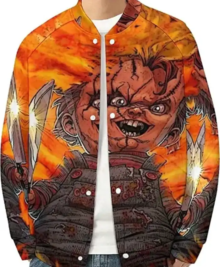 Chucky Varsity Bomber Wool Jacket