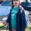 Close-Up of Gaten Matarazzo Stranger Things Dustin Henderson Blue Denim Jacket