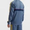 Close-up of Arsenal Adidas 26-27 OG Pack Blue Tracksuit with YKK zipper