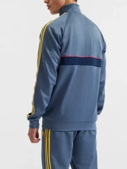 Close-up of Arsenal Adidas 26-27 OG Pack Blue Tracksuit with YKK zipper