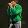 Close-up of Human Made Green Cotton-Twill Jacket in durable green cotton fabric