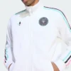 Close-up of Inter Miami CF Adidas Originals Third White Track Jacket