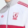 Close-up of Liverpool CF Adidas Originals White And Grey Track Jacket