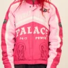 Close-up of Palace Skateboards Highway to Heaven Fall 2026 Pink Jacket
