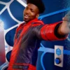 Close-up of Spider-Man Brand New Day Dominique Barrett Red Leather Jacket premium details