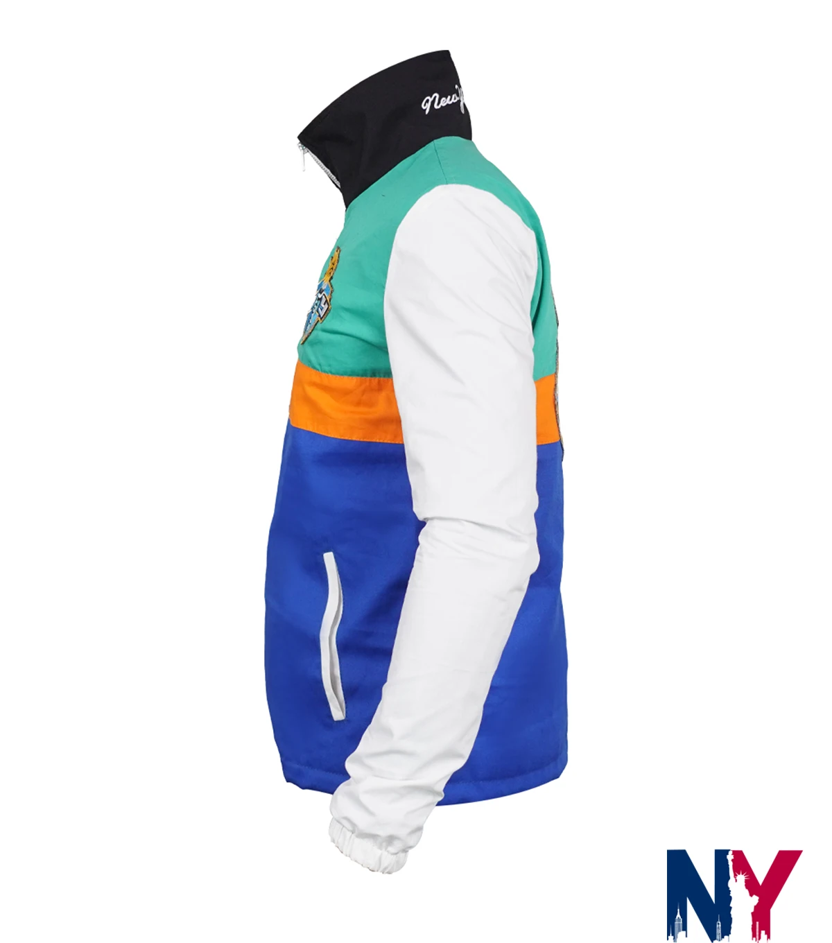 Close view of Spike Lee WNBA LVA-NYL New York or Nowhere New York Liberty Windbreaker Jacket