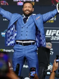 Conor McGregor UFC 329 Face Off Blue Tuxedo