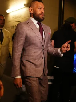 Conor McGregor UFC 329 Grey Plaid Tuxedo