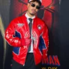 Cristian Andres Spider-Man Brand New Day 2026 Red and Blue Leather Jacket front view