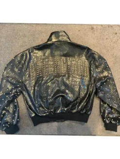 Custom Balenciaga Jungkook Arirang Paris Tour Studded Jacket Back
