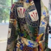 Custom Nocta Drake Multicolor Silk Robe Left View