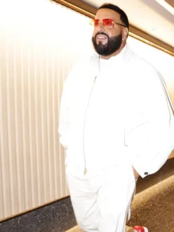 DJ Khaled Show The Tonight White Satin Jacket Side