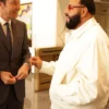 DJ Khaled The Tonight Show Satin White Jacket Side View