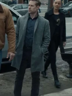 David O’Donnell Reacher Grey Coat Side View