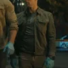David O’Donnell Reacher S02 Grey Jacket Side View