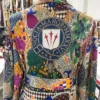 Drake Custom Nocta Multicolor Silk Robe Back View