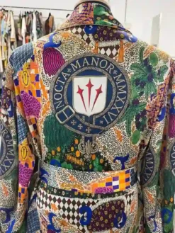 Drake Custom Nocta Multicolor Silk Robe Back View