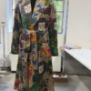 Drake Custom Nocta Silk Multicolor Robe Front View