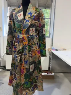 Drake Custom Nocta Silk Multicolor Robe Front View