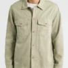 Earthen Sage Cotton Twill Shirt Jacket