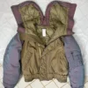 Emporio Armani AW93 Iridescent N2B Bomber Jacket with hooded collar detail