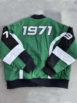 Fanatics Fest NYC 2026 Starbucks Varsity Jacket Back View