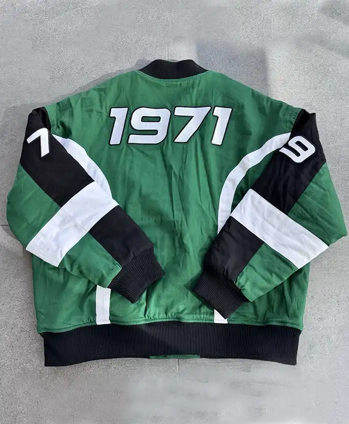 Fanatics Fest NYC 2026 Starbucks Varsity Jacket Back View