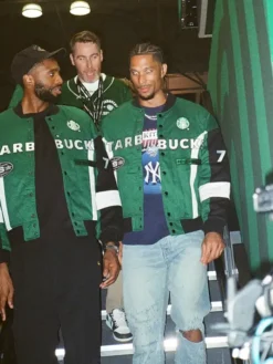 Fanatics Fest NYC 2026 Starbucks Varsity Jacket Front