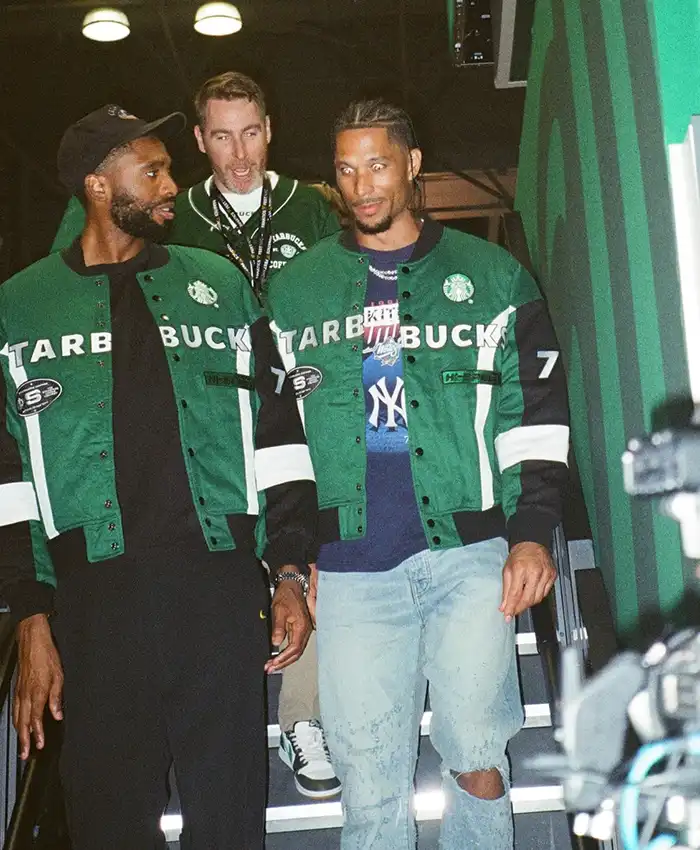 Fanatics Fest NYC 2026 Starbucks Varsity Jacket Front
