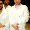 Fat Joe Michael Rubin White Party 2026 White Biker Jacket
