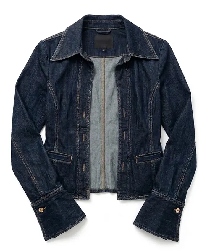 Fightland 2026 Anita Joy Uwajeh Blue Denim Jacket