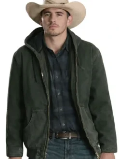 Finn Little Dutton Ranch S01 Green Hooded Jacket