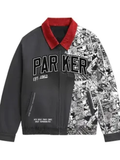 Front View of Premiere Spider-Man Brand New Day 2026 Parker Workwear Jacket