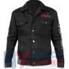 Gaming-inspired Five Nights At Freddy’s Security Breach Black Denim Jacket full sleeve design