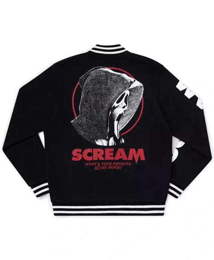 Ghost Face x Scream Varsity Jacket