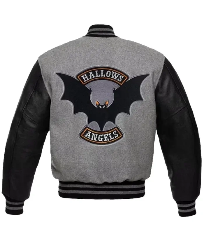 Halloween Angel Spooky Varsity Jacket