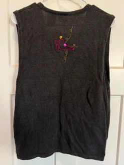 Halloween Embroidered Vintage Vest