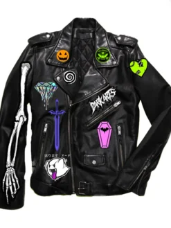 Halloween Members Only Spiked Leather Jacket