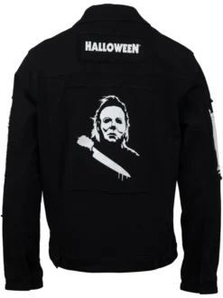 Halloween Michael Meyers Black Denim Jacket