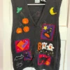 Halloween Vintage Embroidered Vest