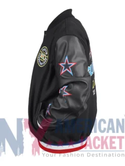 Harlem Globetrotters x SP Famous World Varsity Jacket Left View