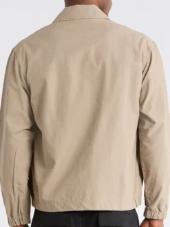 Harrington Light Dobby Cloth Water Resistant Tech Jacket Back View